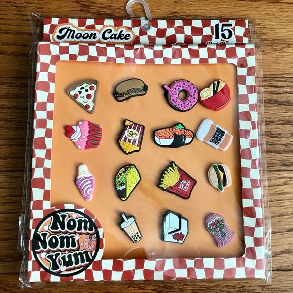 Moon Cake Croc Charms Nom Nom Yum Bundle NWT - Picture 6 of 6